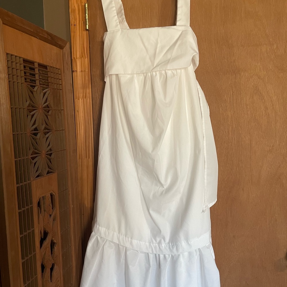 Entro White Tiered Ruffled Sundress